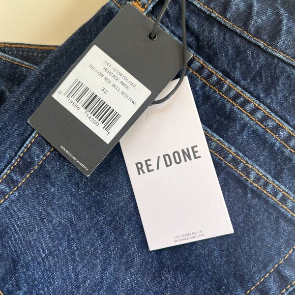 RE/DONE 70s Low Rise Bell Bottom Jeans - Picture 6 of 7